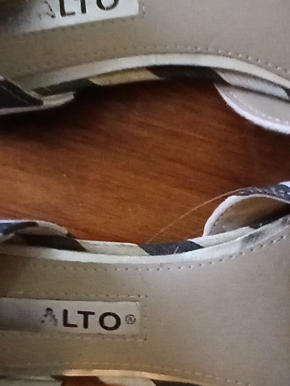 Rialto Black and White Striped d'Orsay Pointed Slingback Flats. Size 7M - Picture 5 of 6